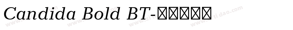 Candida Bold BT字体转换